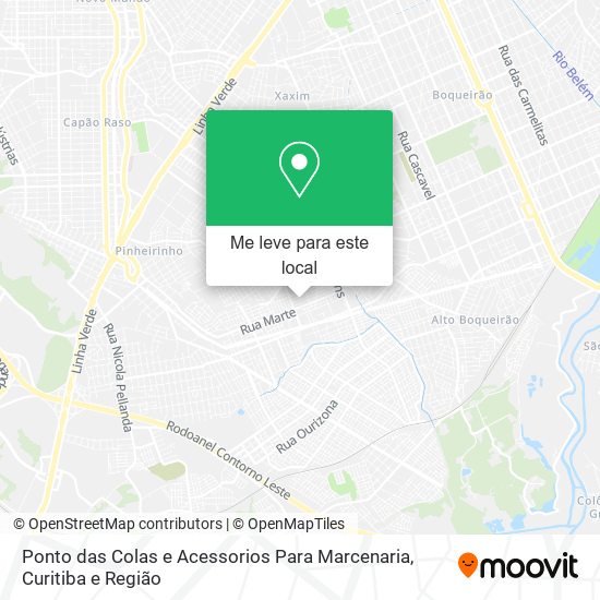 Ponto das Colas e Acessorios Para Marcenaria mapa