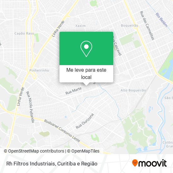 Rh Filtros Industriais mapa