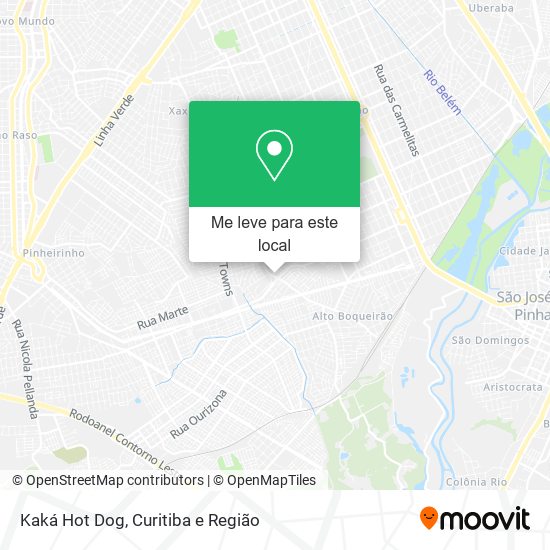 Kaká Hot Dog mapa