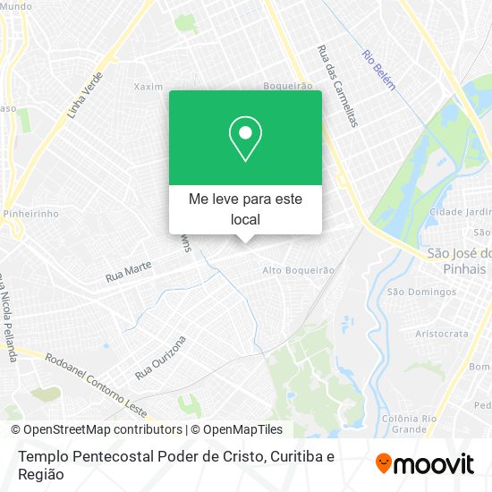 Templo Pentecostal Poder de Cristo mapa