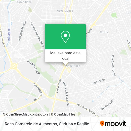 Rdcs Comercio de Alimentos mapa