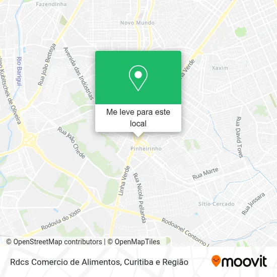 Rdcs Comercio de Alimentos mapa
