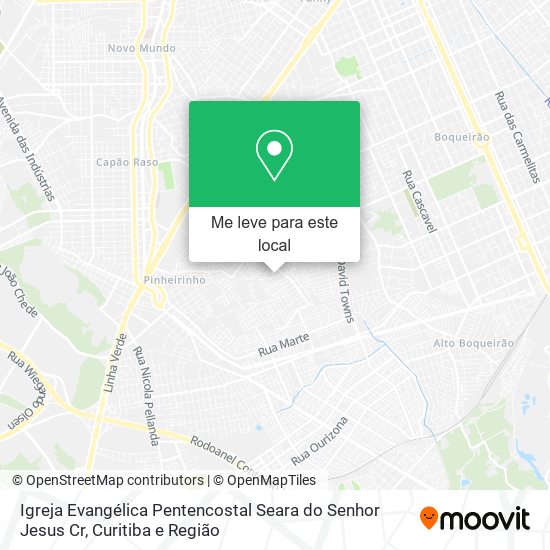 Igreja Evangélica Pentencostal Seara do Senhor Jesus Cr mapa