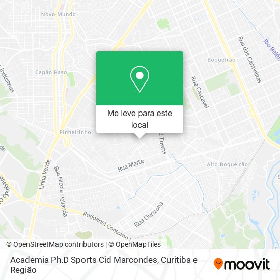 Academia Ph.D Sports Cid Marcondes mapa