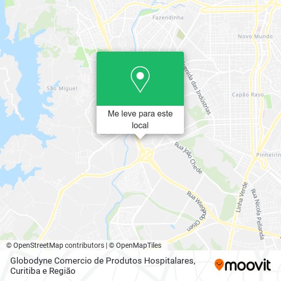 Globodyne Comercio de Produtos Hospitalares mapa