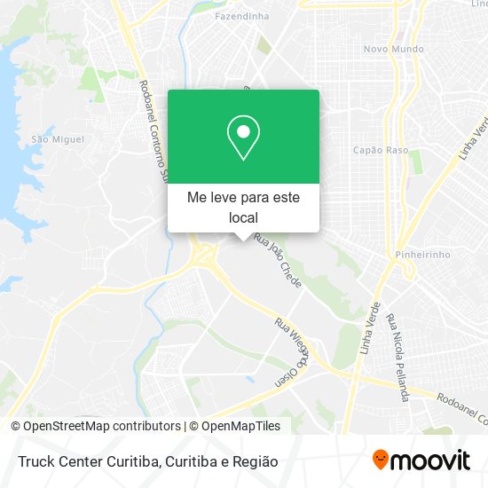 Truck Center Curitiba mapa