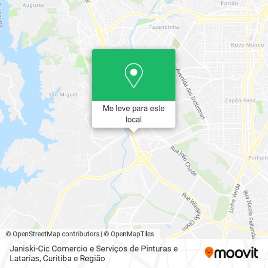 Janiski-Cic Comercio e Serviços de Pinturas e Latarias mapa
