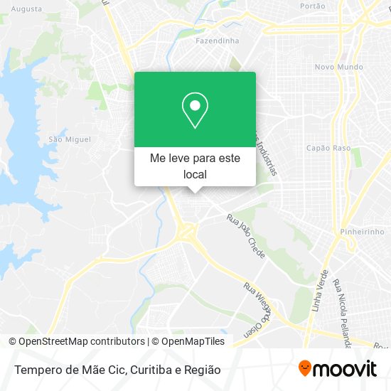 Tempero de Mãe Cic mapa