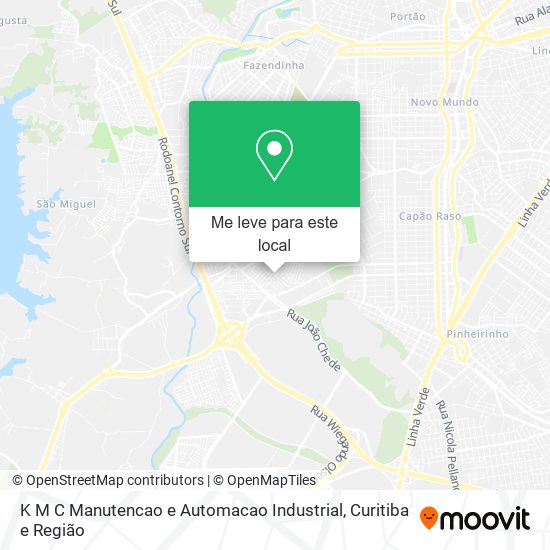 K M C Manutencao e Automacao Industrial mapa