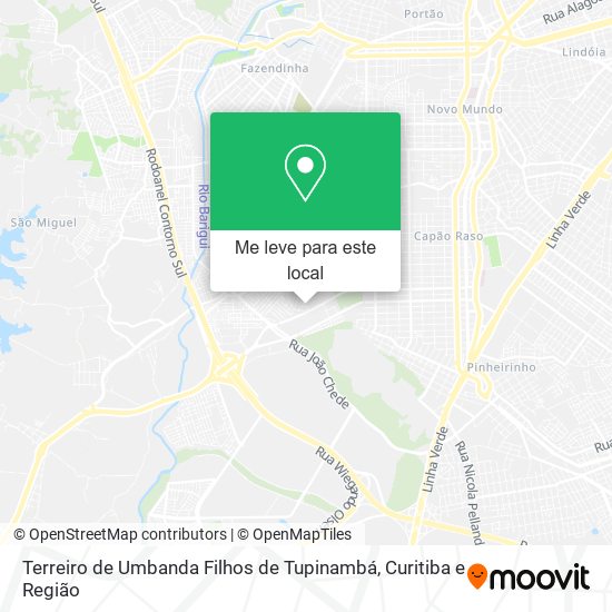 Terreiro de Umbanda Filhos de Tupinambá mapa