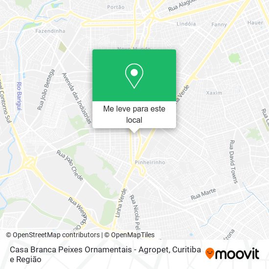 Casa Branca Peixes Ornamentais - Agropet mapa