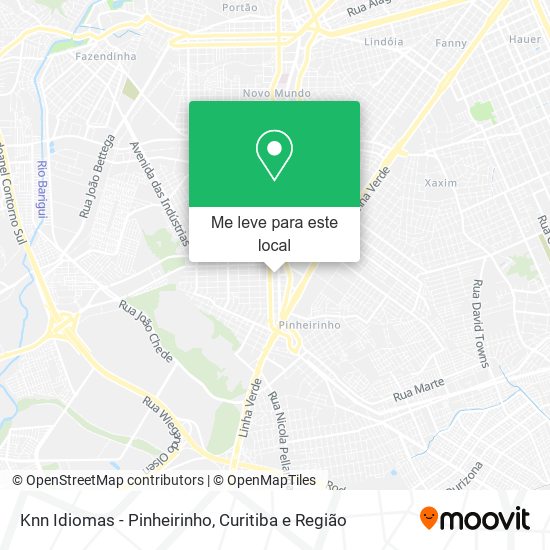 Knn Idiomas - Pinheirinho mapa