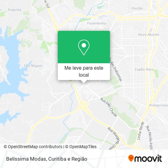 Belíssima Modas mapa