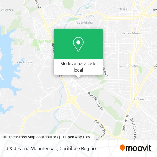 J & J Fama Manutencao mapa