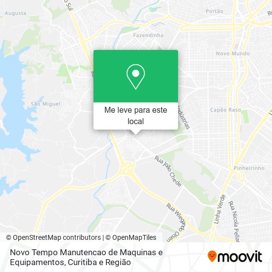 Novo Tempo Manutencao de Maquinas e Equipamentos mapa