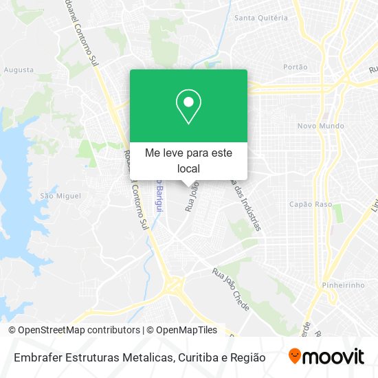Embrafer Estruturas Metalicas mapa