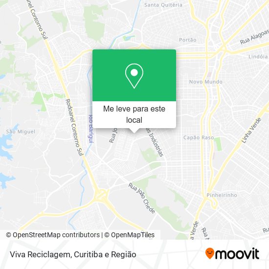 Viva Reciclagem mapa