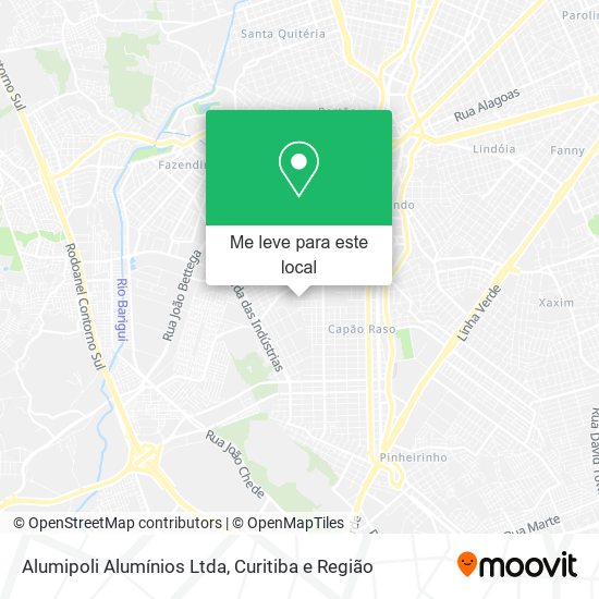 Alumipoli Alumínios Ltda mapa
