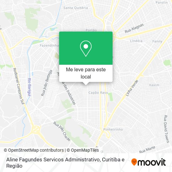 Aline Fagundes Servicos Administrativo mapa