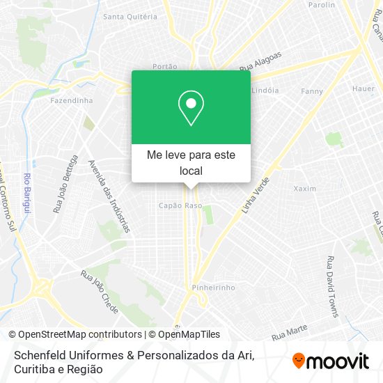 Schenfeld Uniformes & Personalizados da Ari mapa