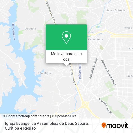 Igreja Evangelica Assembleia de Deus Sabará mapa