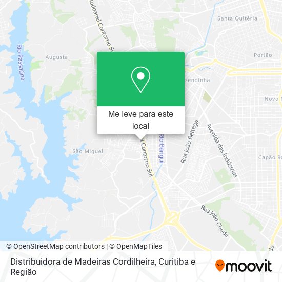 Distribuidora de Madeiras Cordilheira mapa