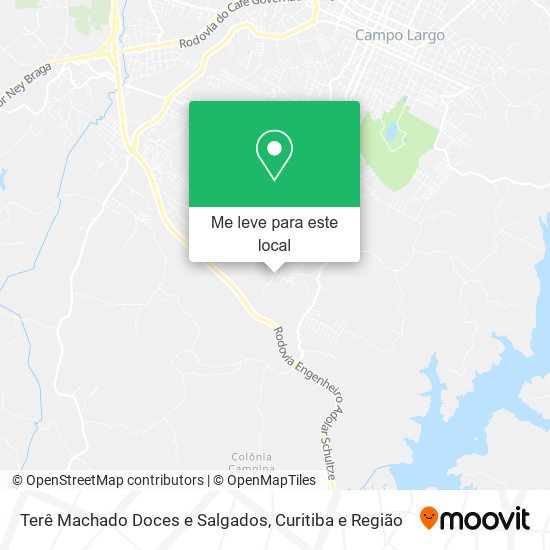 Terê Machado Doces e Salgados mapa