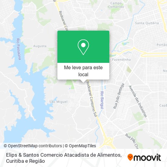 Elips & Santos Comercio Atacadista de Alimentos mapa