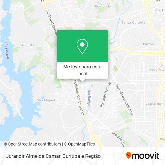 Jurandir Almeida Camar mapa