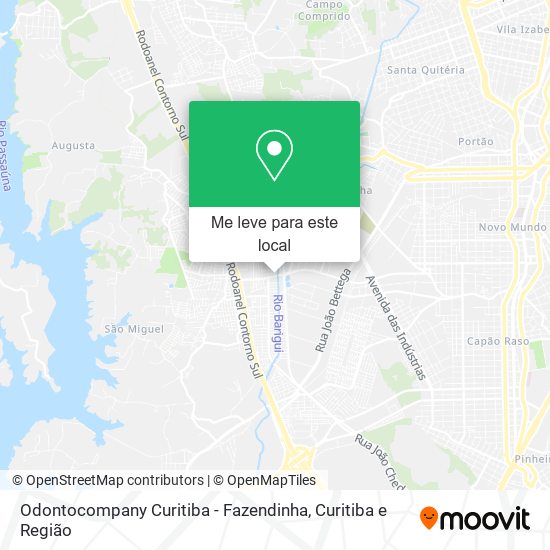 Odontocompany Curitiba - Fazendinha mapa