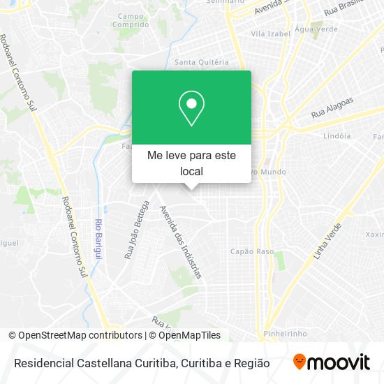 Residencial Castellana Curitiba mapa