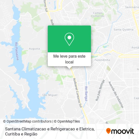 Santana Climatizacao e Refrigeracao e Eletrica mapa