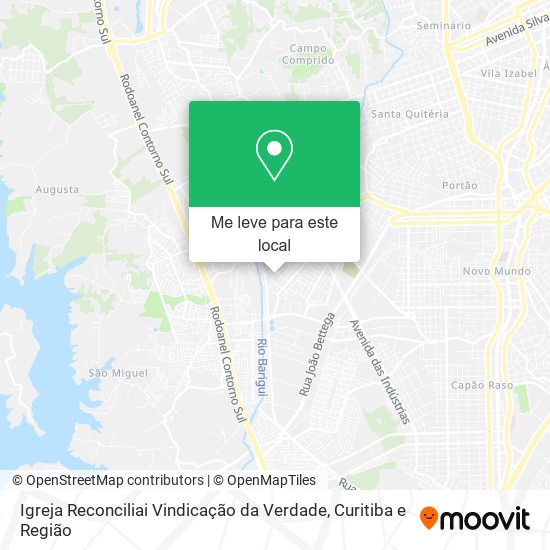Igreja Reconciliai Vindicação da Verdade mapa