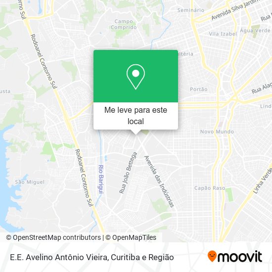 E.E. Avelino Antônio Vieira mapa