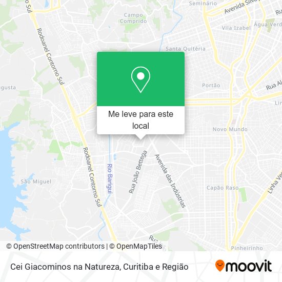 Cei Giacominos na Natureza mapa