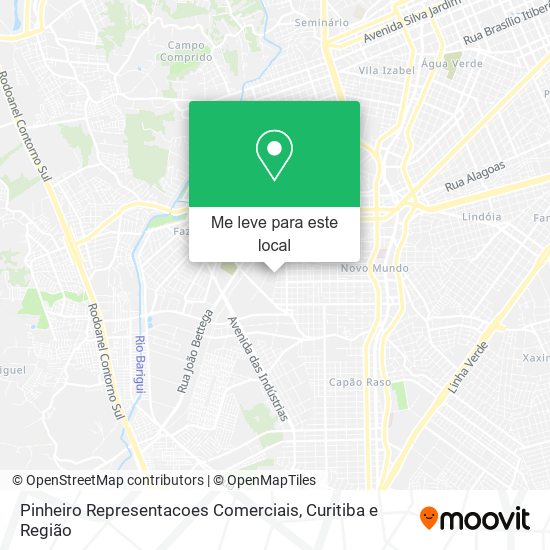 Pinheiro Representacoes Comerciais mapa