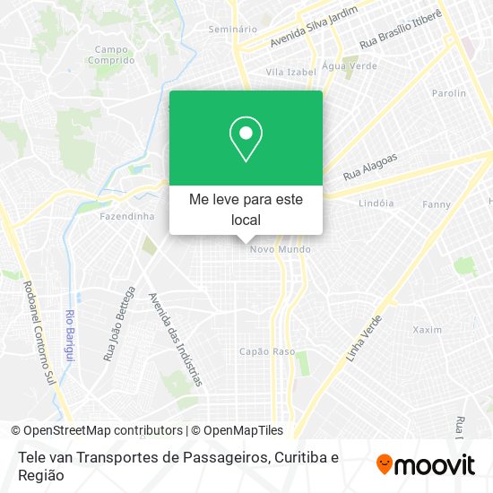 Tele van Transportes de Passageiros mapa