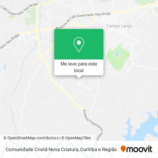 Comunidade Cristã Nova Criatura mapa