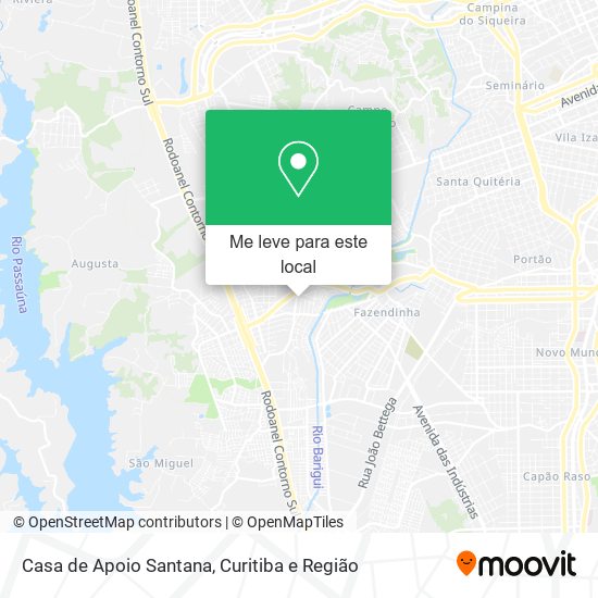 Casa de Apoio Santana mapa