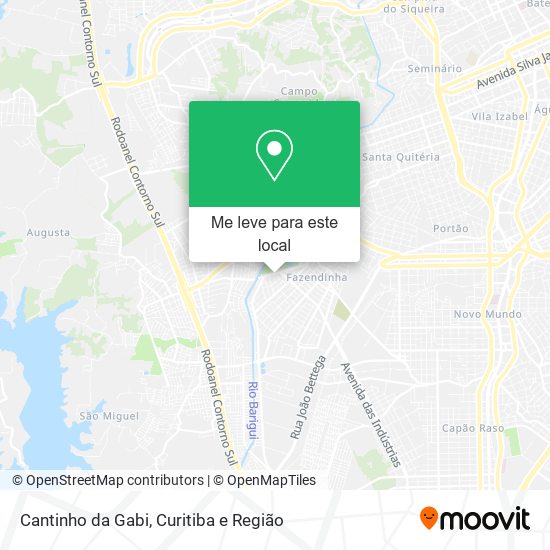 Cantinho da Gabi mapa