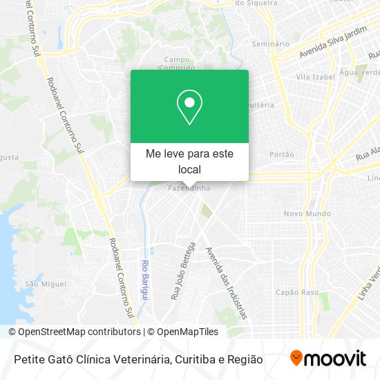 Petite Gatô Clínica Veterinária mapa