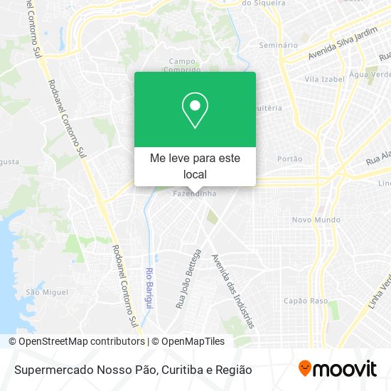 Supermercado Nosso Pão mapa