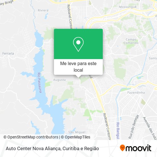 Auto Center Nova Aliança mapa
