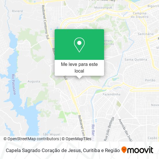 Capela Sagrado Coração de Jesus mapa
