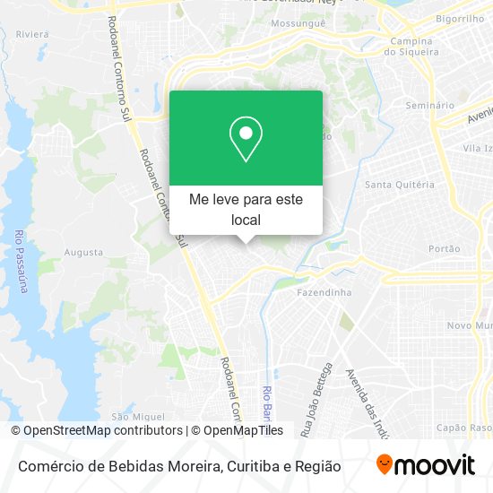 Comércio de Bebidas Moreira mapa
