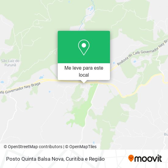Posto Quinta Balsa Nova mapa