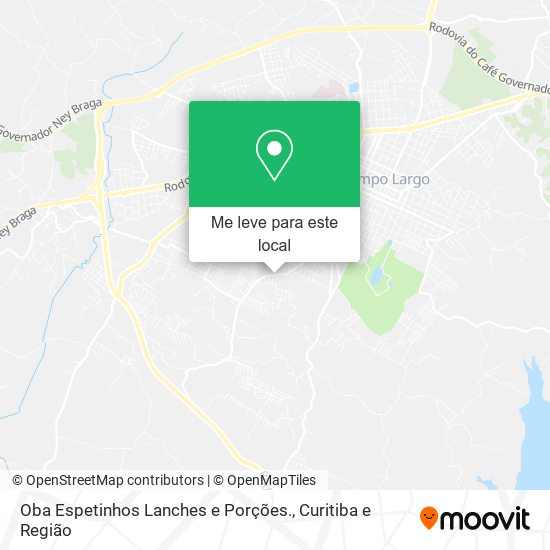 Oba Espetinhos Lanches e Porções. mapa