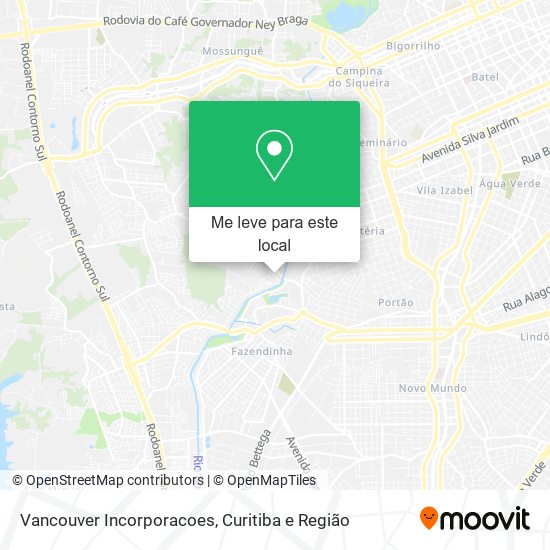 Vancouver Incorporacoes mapa