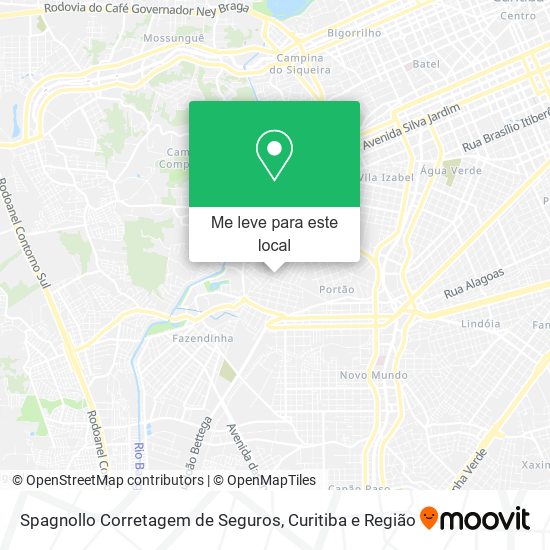 Spagnollo Corretagem de Seguros mapa