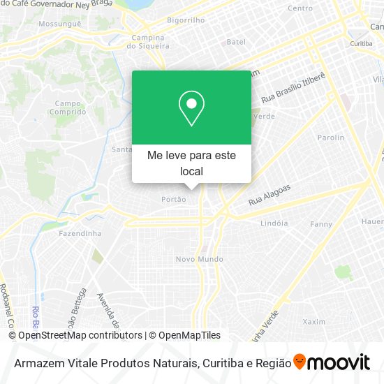 Armazem Vitale Produtos Naturais mapa